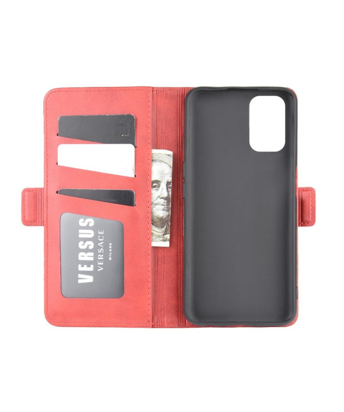 Housse Oppo A72 revêtement simili cuir mat