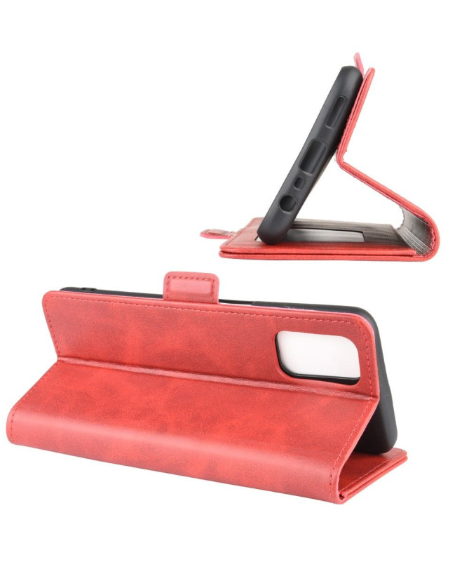 Housse Oppo A72 revêtement simili cuir mat