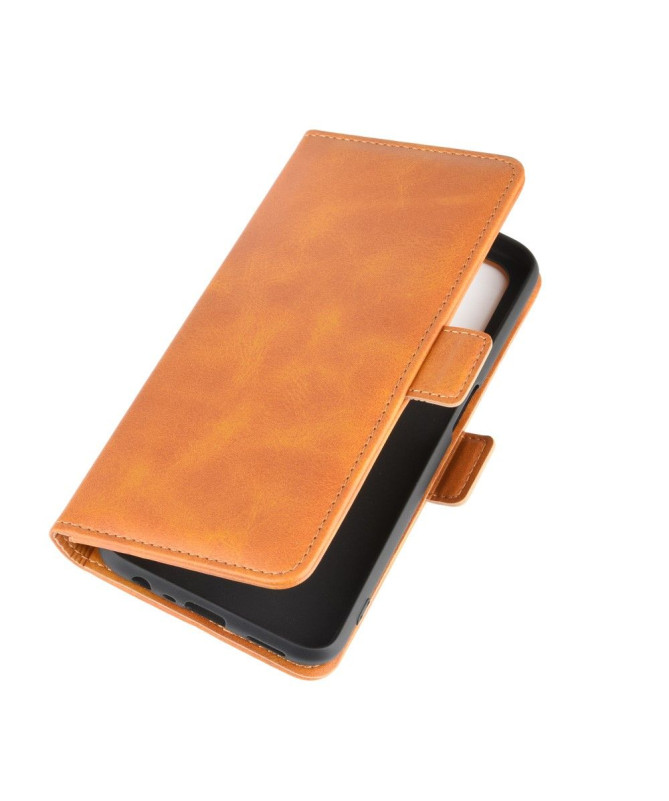 Housse Oppo A72 revêtement simili cuir mat