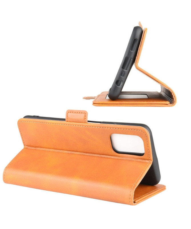 Housse Oppo A72 revêtement simili cuir mat