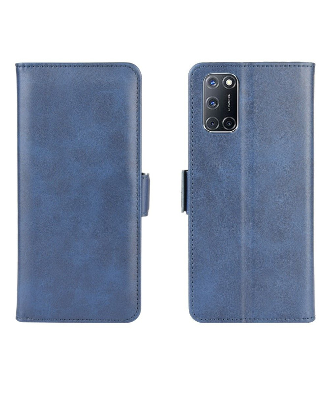 Housse Oppo A72 revêtement simili cuir mat