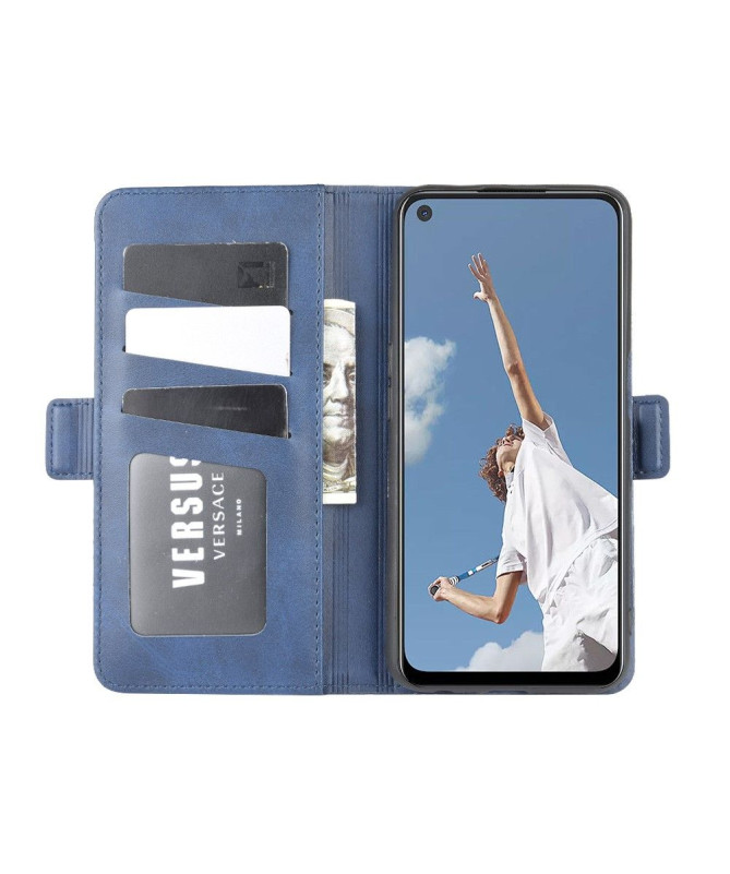 Housse Oppo A72 revêtement simili cuir mat