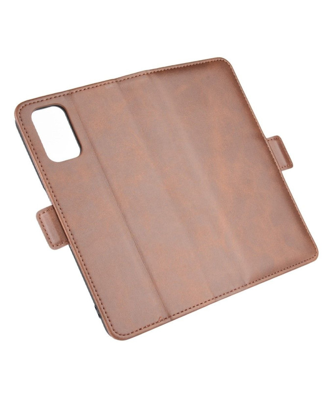 Housse Oppo A72 revêtement simili cuir mat