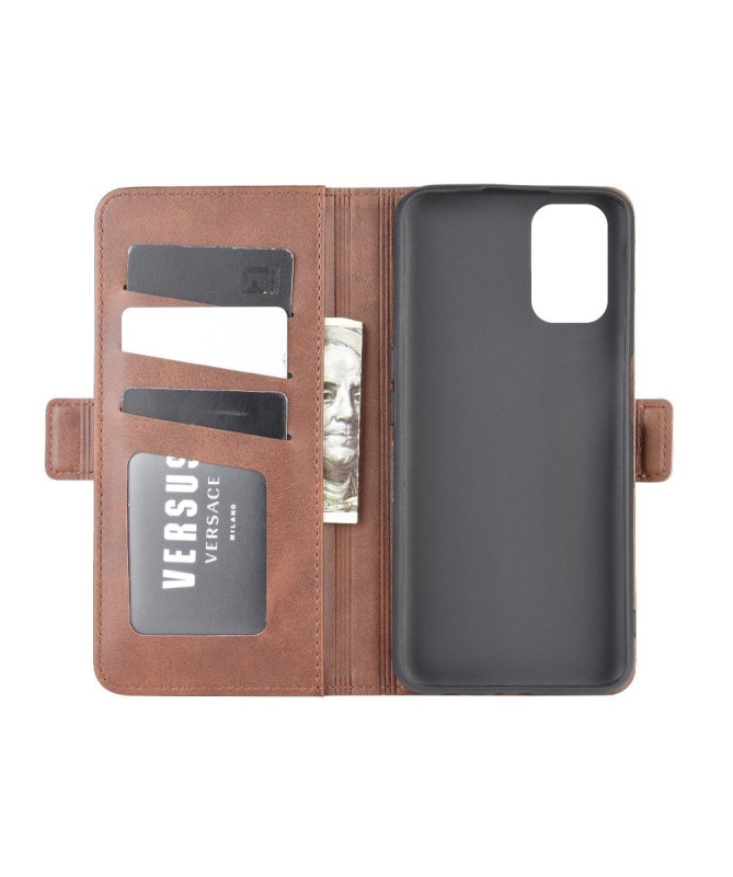 Housse Oppo A72 revêtement simili cuir mat