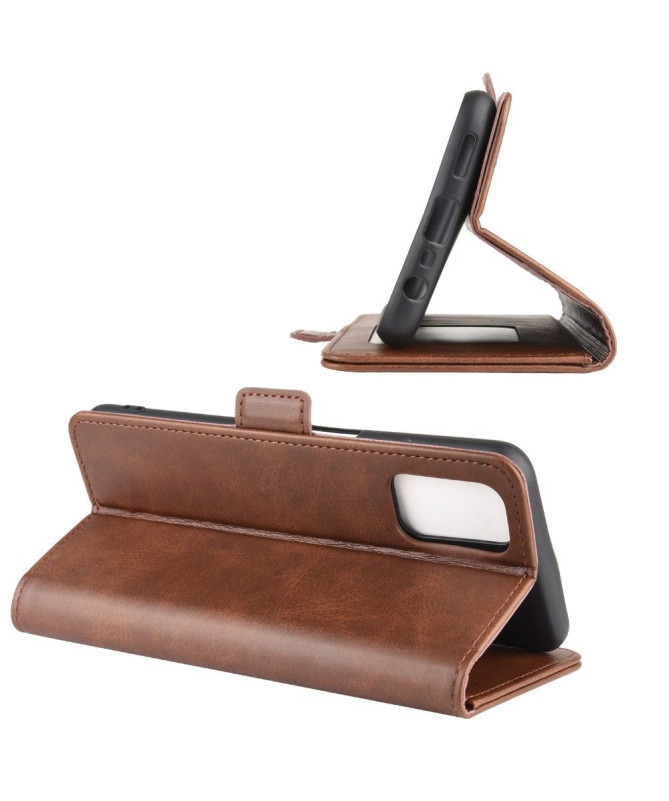 Housse Oppo A72 revêtement simili cuir mat