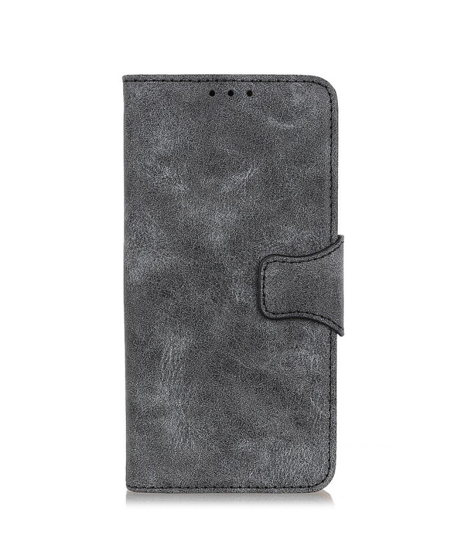 Étui Oppo Reno 4 5G Edouard simili cuir vintage - Noir