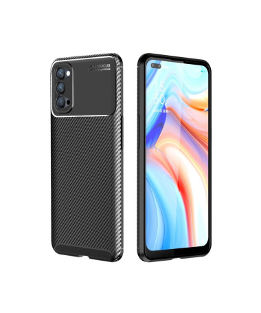 Coque Oppo Reno 4 5G effet fibre de carbone