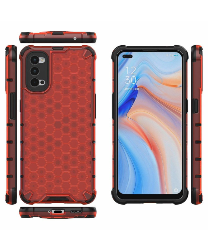 Coque Oppo Reno 4 5G Design Nid d'abeille