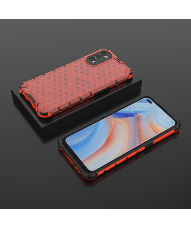 Coque Oppo Reno 4 5G Design Nid d'abeille