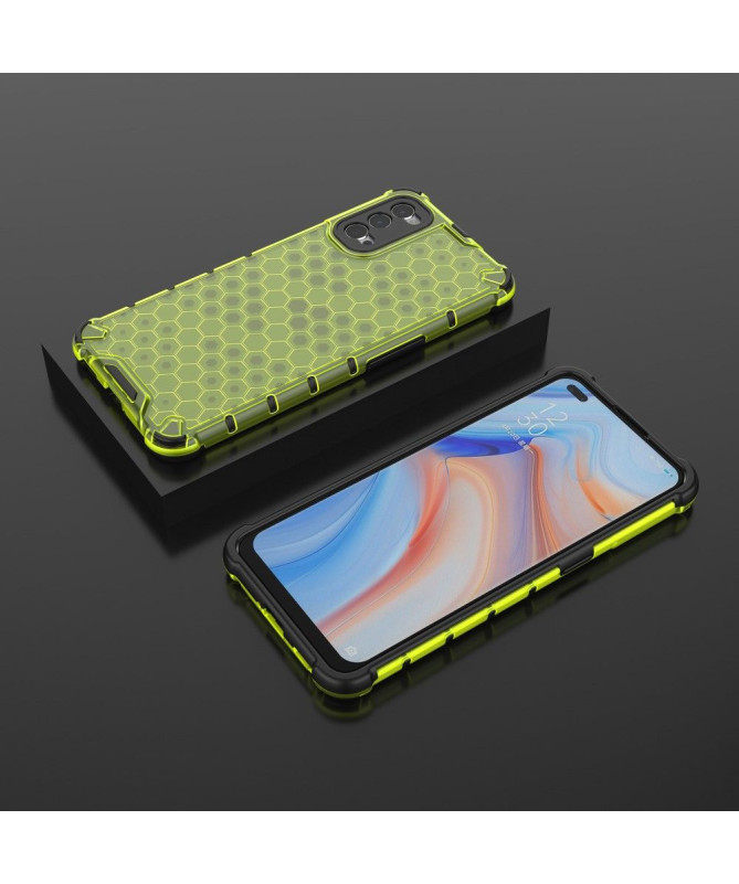 Coque Oppo Reno 4 5G Design Nid d'abeille