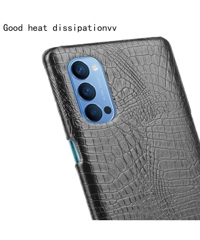 Coque Oppo Reno 4 5G effet peau de croco