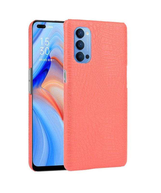 Coque Oppo Reno 4 5G effet peau de croco