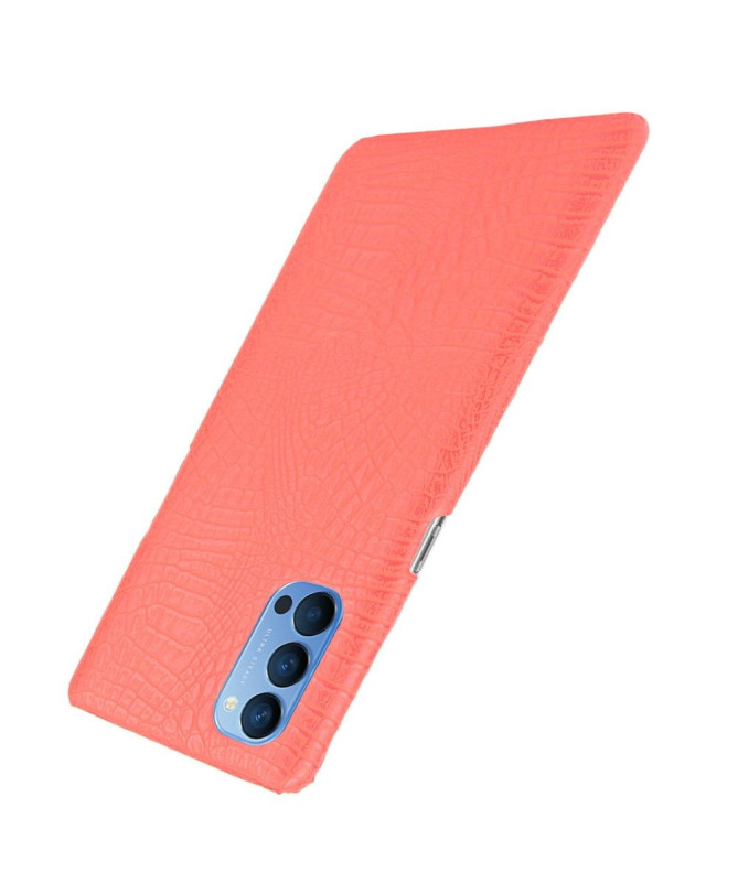 Coque Oppo Reno 4 5G effet peau de croco
