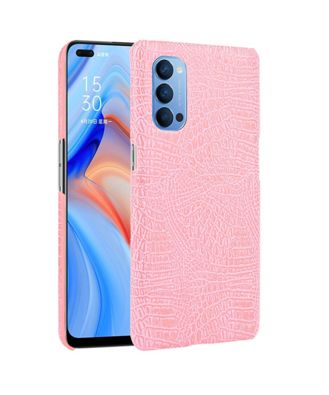 Coque Oppo Reno 4 5G effet peau de croco