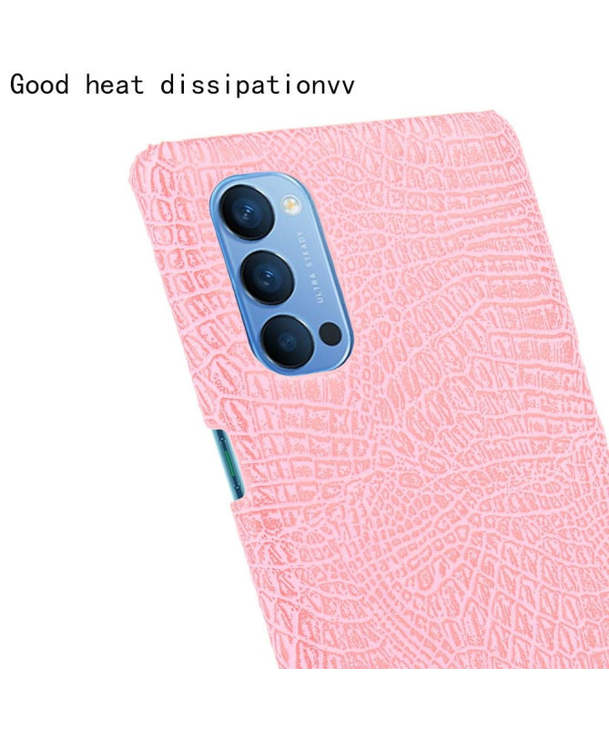 Coque Oppo Reno 4 5G effet peau de croco