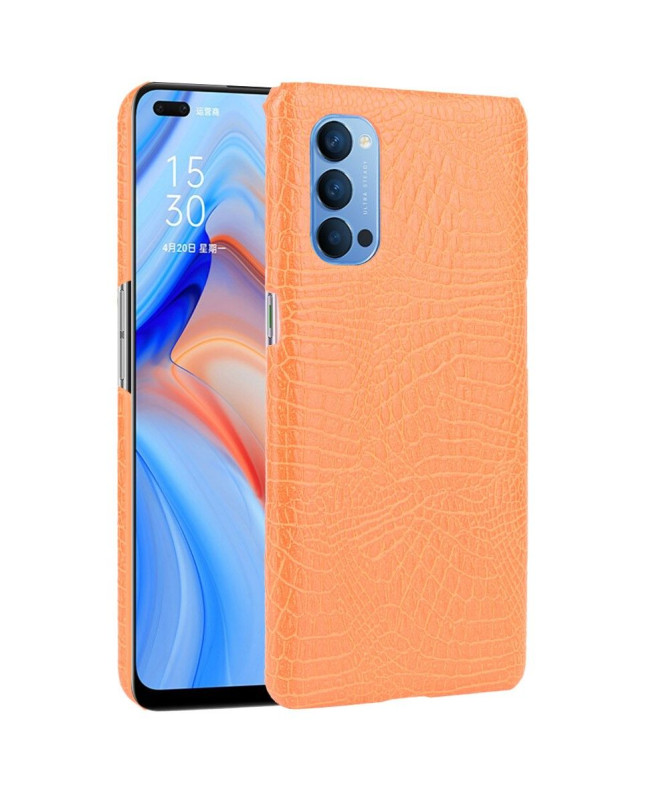 Coque Oppo Reno 4 5G effet peau de croco