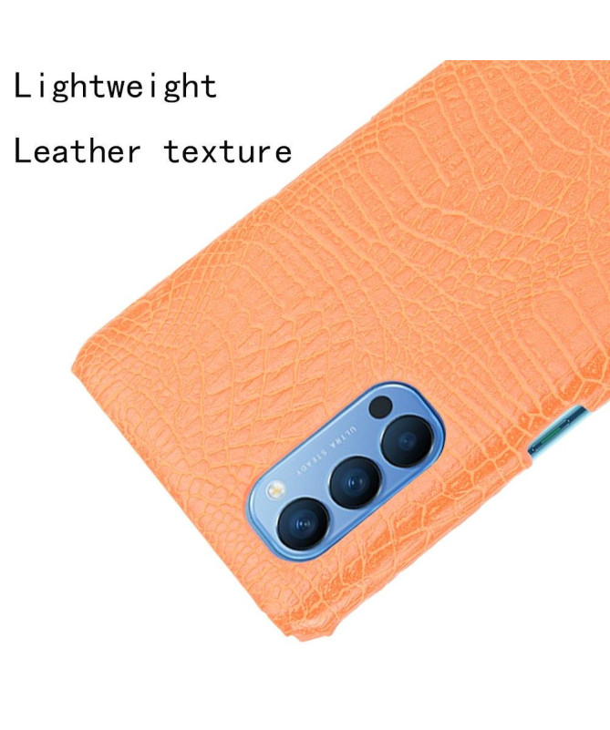 Coque Oppo Reno 4 5G effet peau de croco