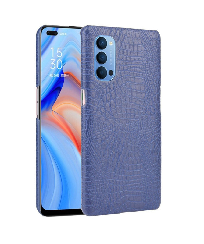 Coque Oppo Reno 4 5G effet peau de croco