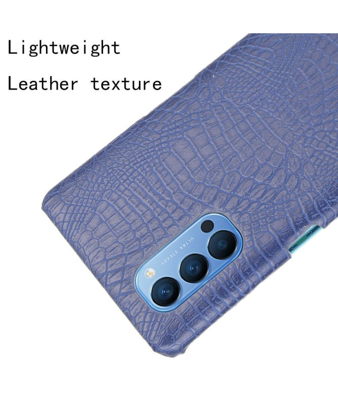 Coque Oppo Reno 4 5G effet peau de croco