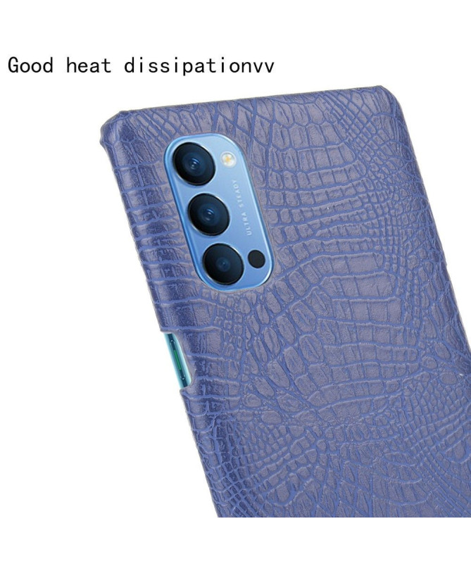 Coque Oppo Reno 4 5G effet peau de croco