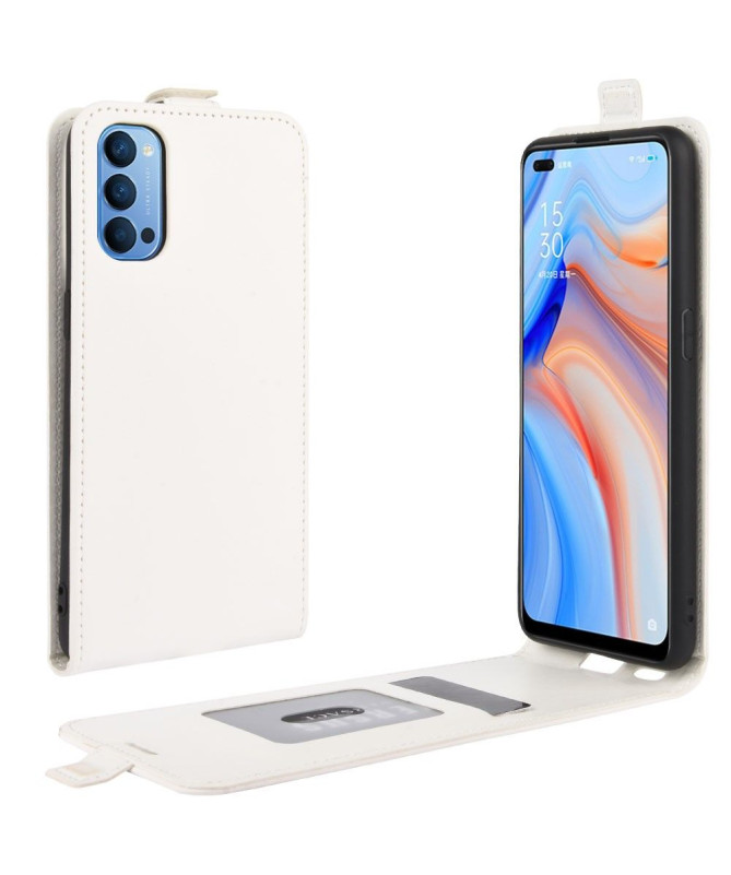 Housse Oppo Reno 4 5G simili cuir avec rabat verticale