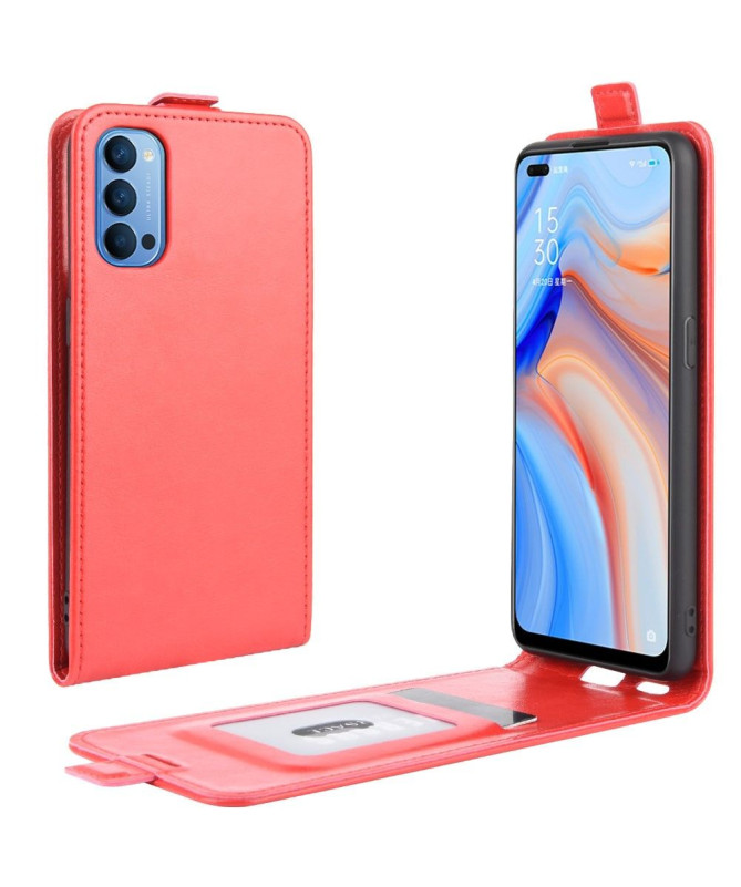 Housse Oppo Reno 4 5G simili cuir avec rabat verticale