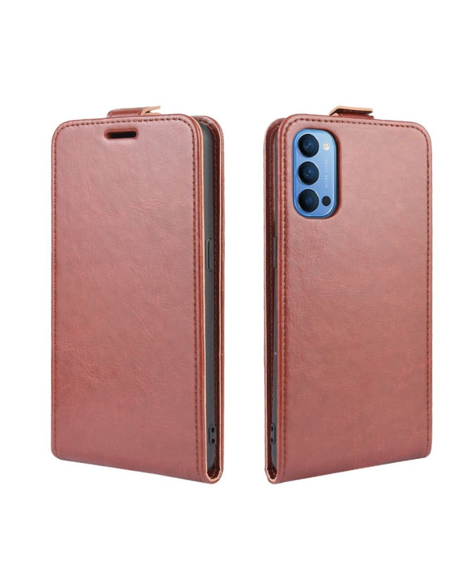 Housse Oppo Reno 4 5G simili cuir avec rabat verticale