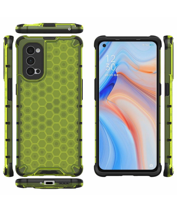 Coque Oppo Reno 4 Pro 5G Design Nid d'abeille
