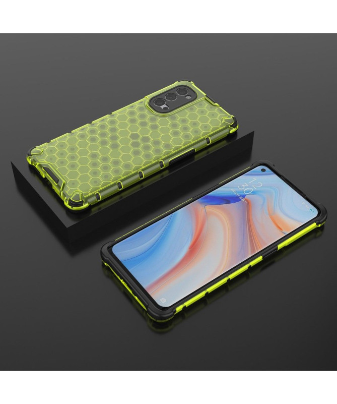 Coque Oppo Reno 4 Pro 5G Design Nid d'abeille