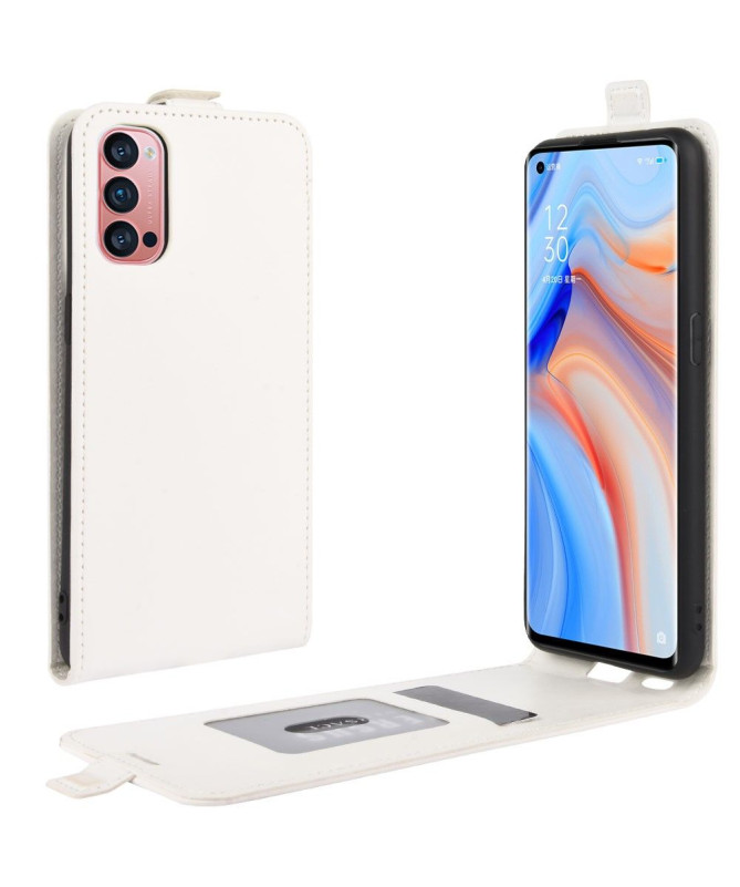 Housse Oppo Reno 4 Pro 5G simili cuir avec rabat verticale