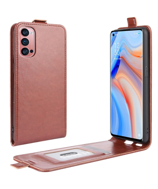 Housse Oppo Reno 4 Pro 5G simili cuir avec rabat verticale