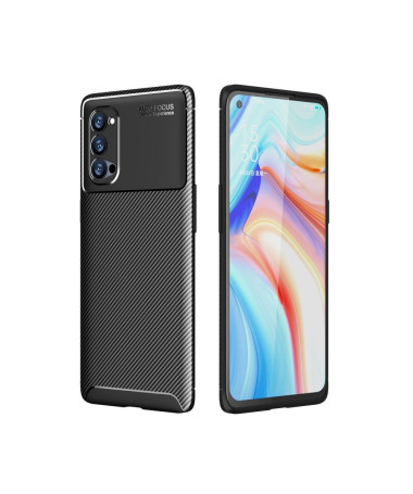 Coque Oppo Reno 4 Pro 5G effet fibre de carbone