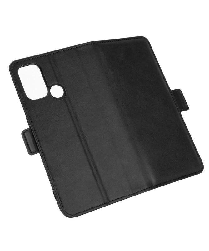 Étui portefeuille Oppo A53 revêtement simili cuir mat