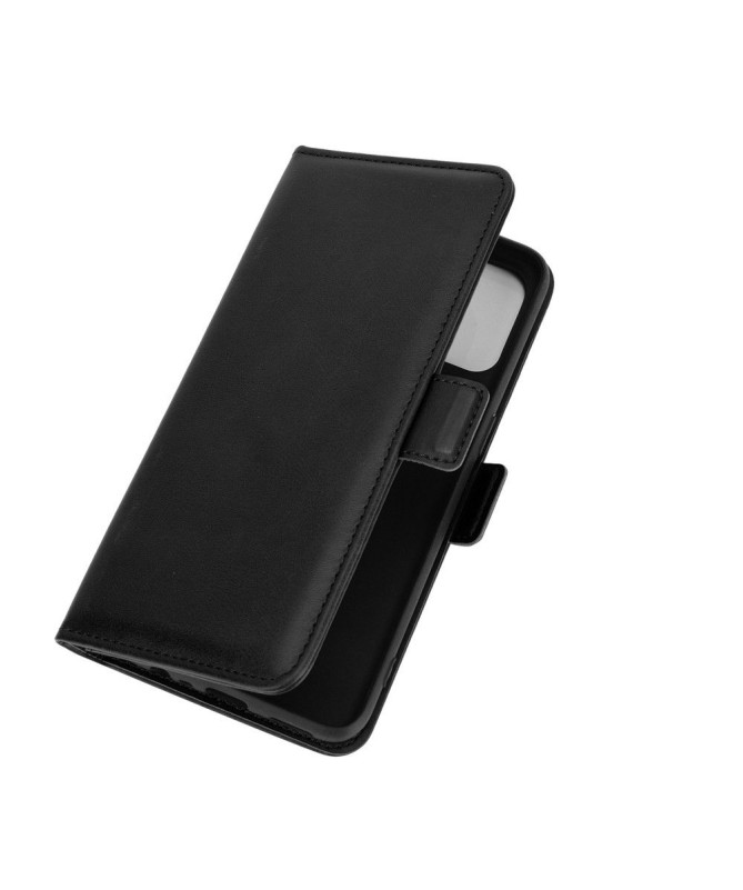 Étui portefeuille Oppo A53 revêtement simili cuir mat