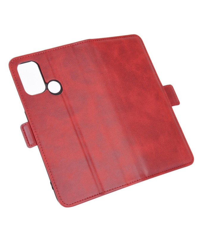 Étui portefeuille Oppo A53 revêtement simili cuir mat