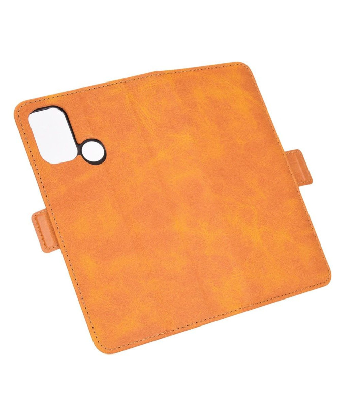 Étui portefeuille Oppo A53 revêtement simili cuir mat