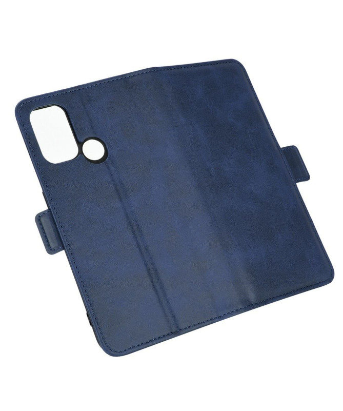 Étui portefeuille Oppo A53 revêtement simili cuir mat