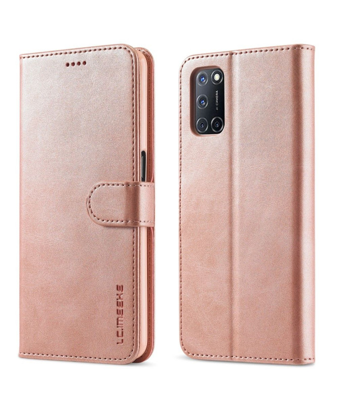 Housse Oppo A54 5G / A74 5G LC.IMEEKE effet cuir