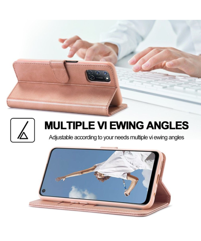 Housse Oppo A54 5G / A74 5G LC.IMEEKE effet cuir