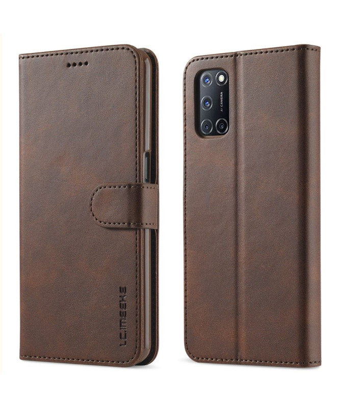 Housse Oppo A54 5G / A74 5G LC.IMEEKE effet cuir