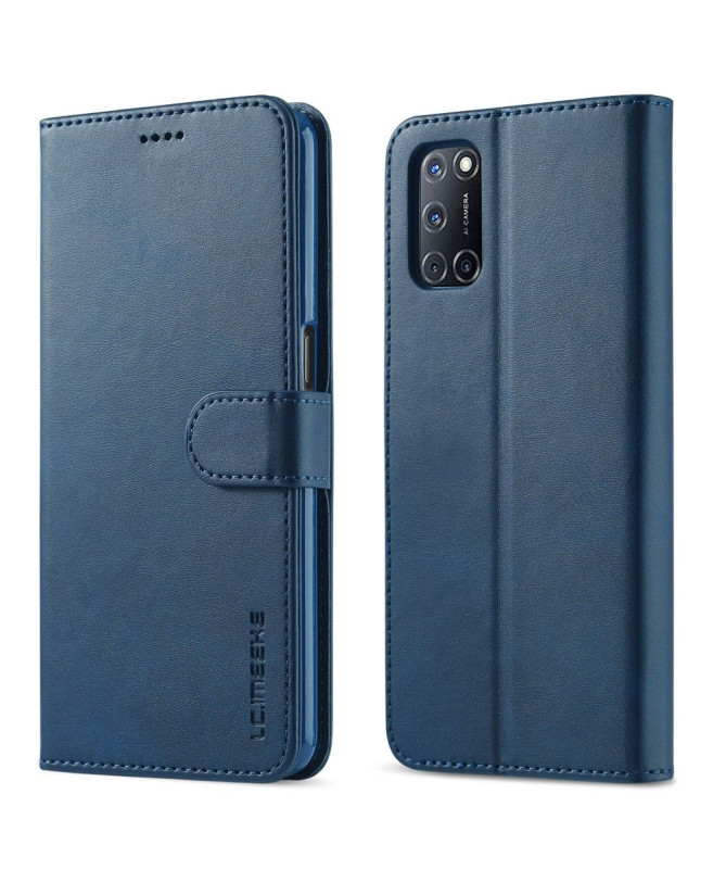 Housse Oppo A54 5G / A74 5G LC.IMEEKE effet cuir
