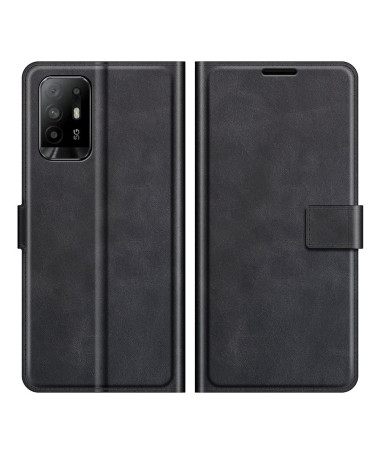 Housse Oppo A94 5G portefeuille style cuir