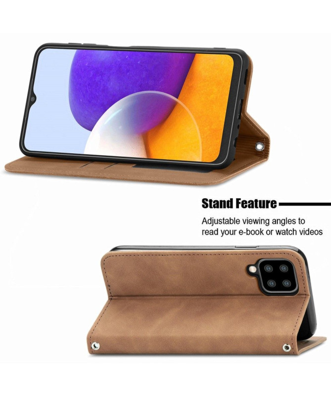 Housse Samsung Galaxy A22 4G Business Rétro