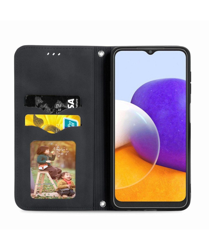 Housse Samsung Galaxy A22 4G Business Rétro