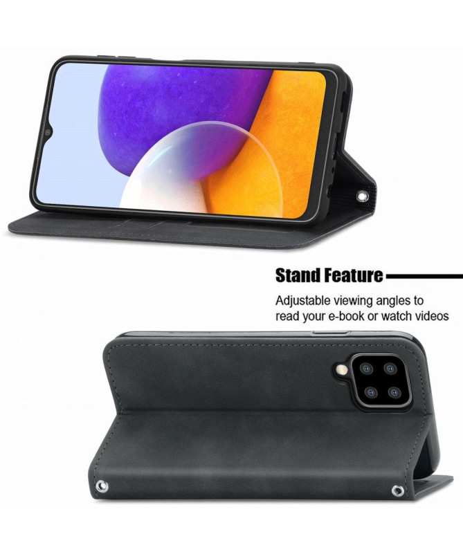 Housse Samsung Galaxy A22 4G Business Rétro