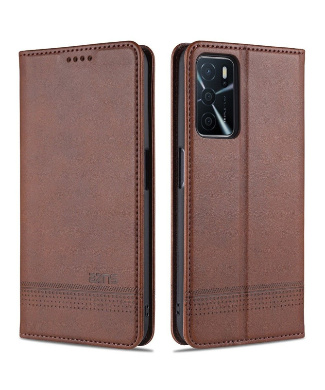 Étui Oppo A16 / A16s portefeuille AZNS simili cuir