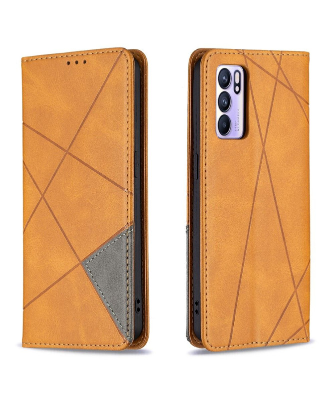 Housse Oppo Reno 6 5G Célinia Style Cuir Porte Cartes