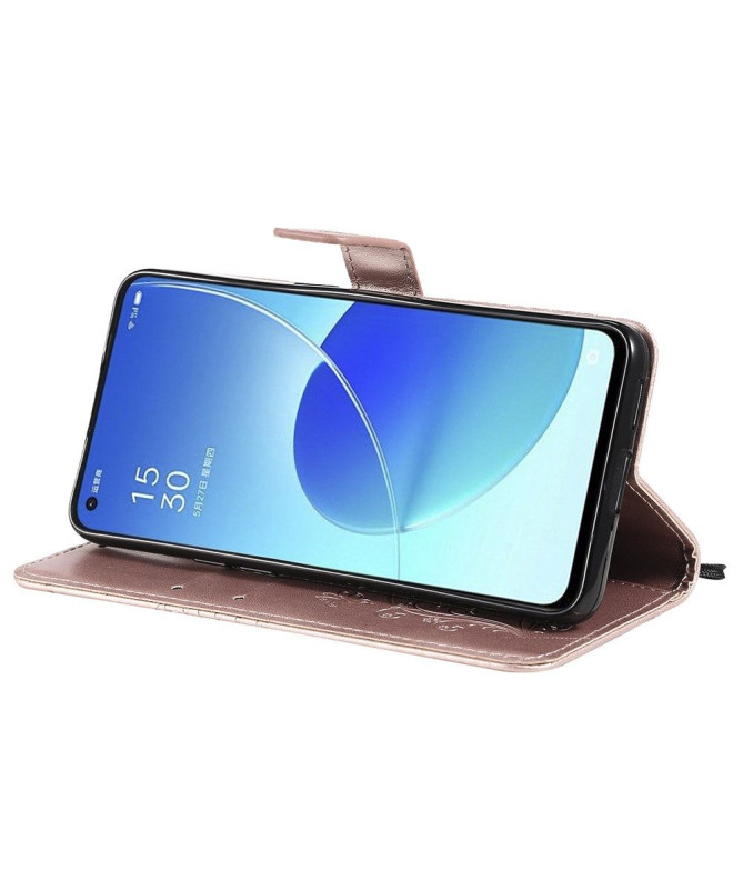 Housse Oppo Reno 6 5G Papillons fonction support