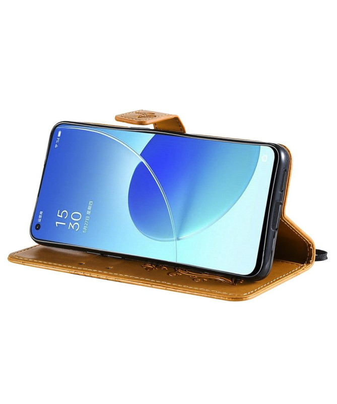 Housse Oppo Reno 6 5G Papillons fonction support