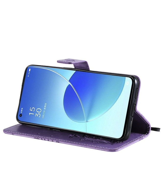 Housse Oppo Reno 6 5G Papillons fonction support